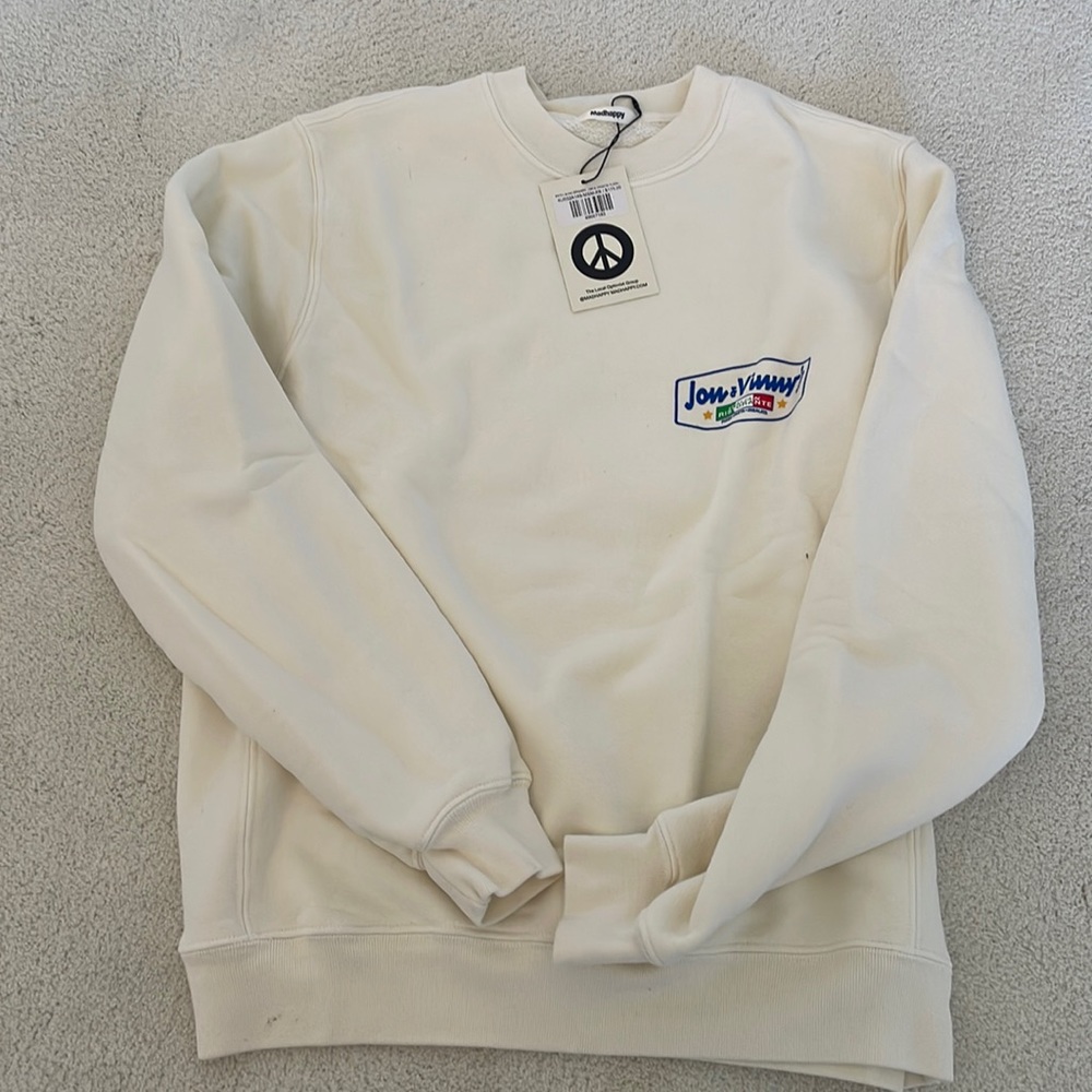 Limited edition. Sold out MadHappy x Jon & Vinny's sweatshirt xs